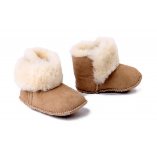EMU batukai su merinosų avikailiu BabyBootie Metallic Sand